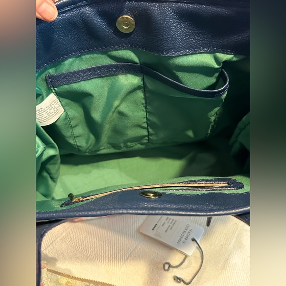 NEW Land Leather Tote & wristlet - Gavial Begonia Talco - Picture 5 of 9